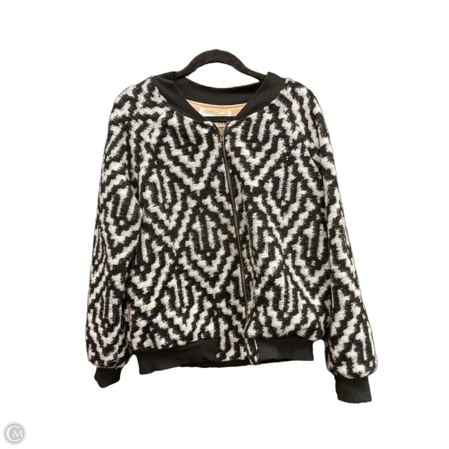 Jacket Other By Saltwater Luxe In Black & White, Size: L
