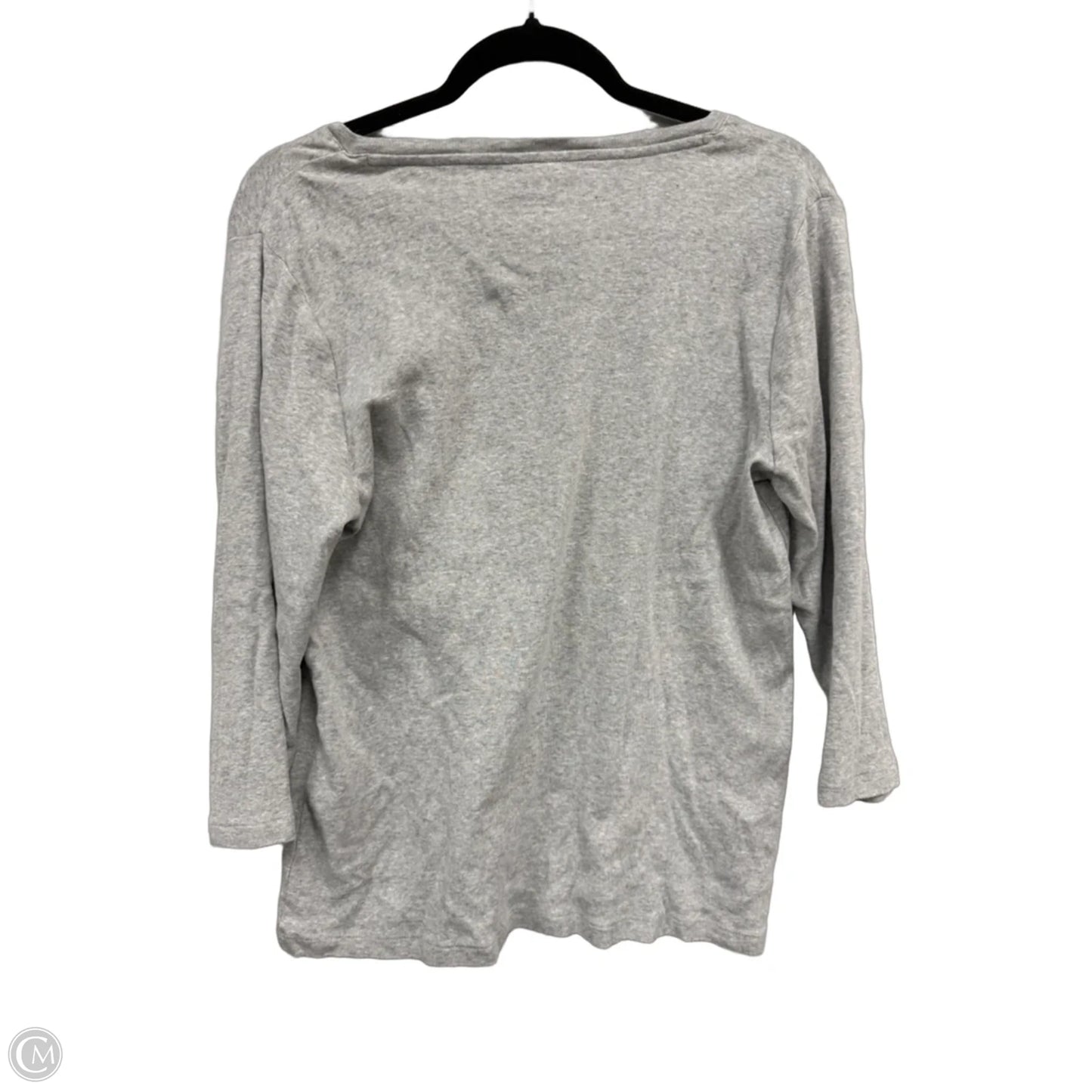 Top Long Sleeve By Chicos In Grey, Size: L