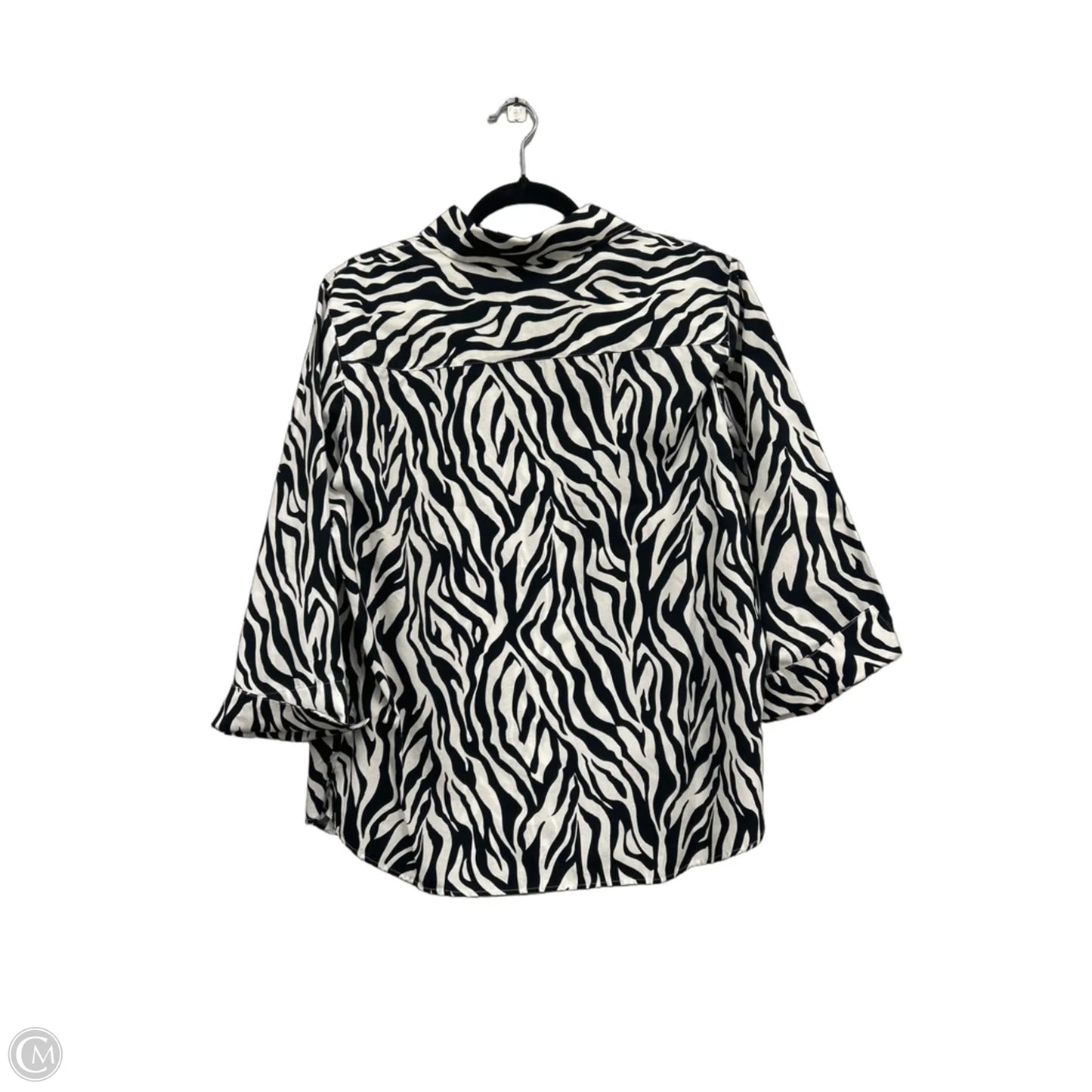 Blouse Long Sleeve By West Bound In Animal Print, Size: 16