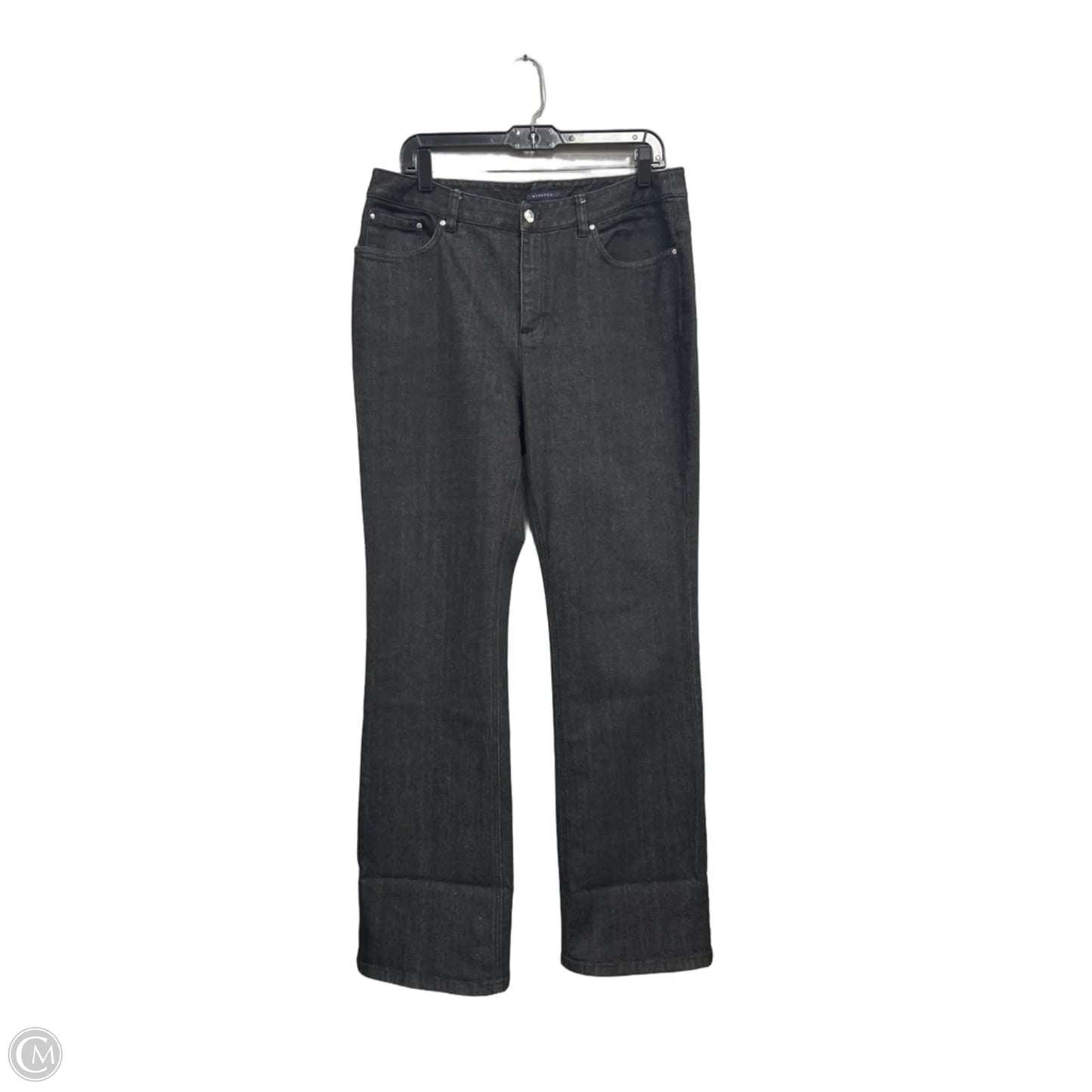 Jeans Wide Leg By Anne Klein In Black Denim, Size: 10