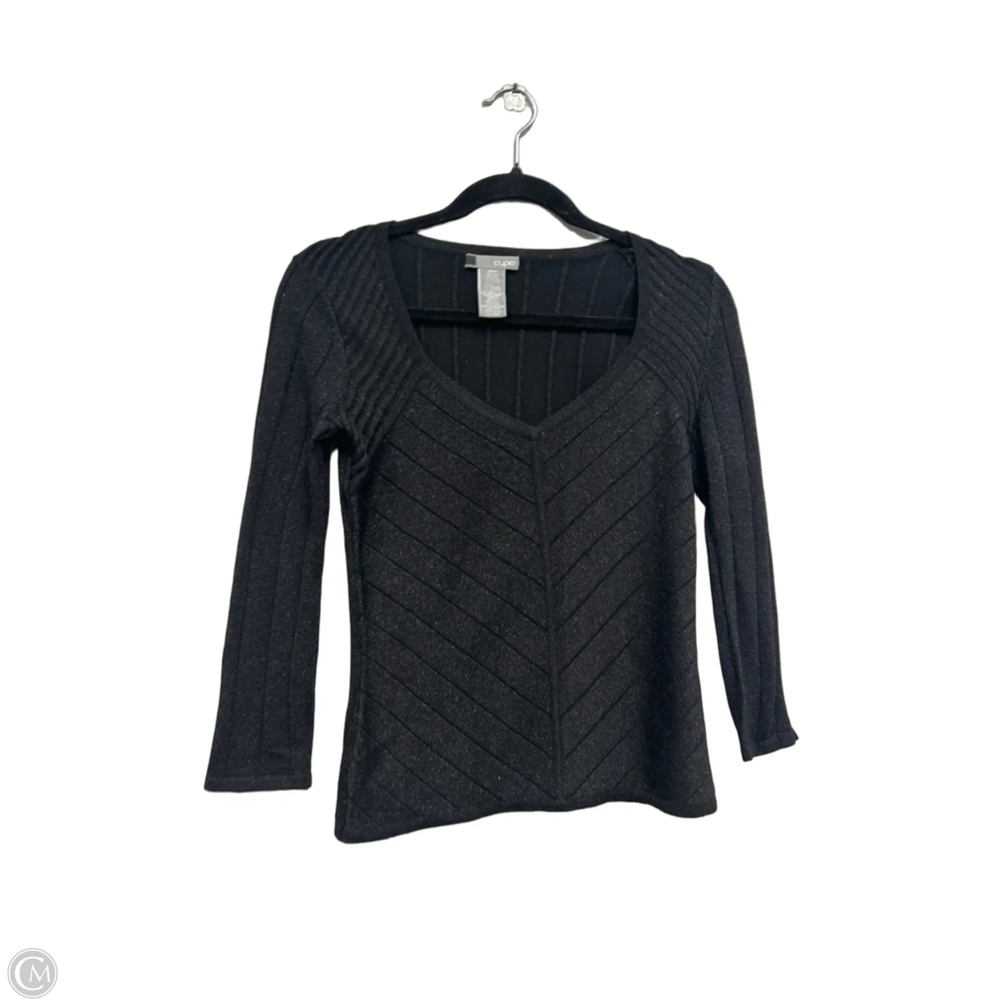 Top 3/4 Sleeve By Cupio In Black, Size: Xs