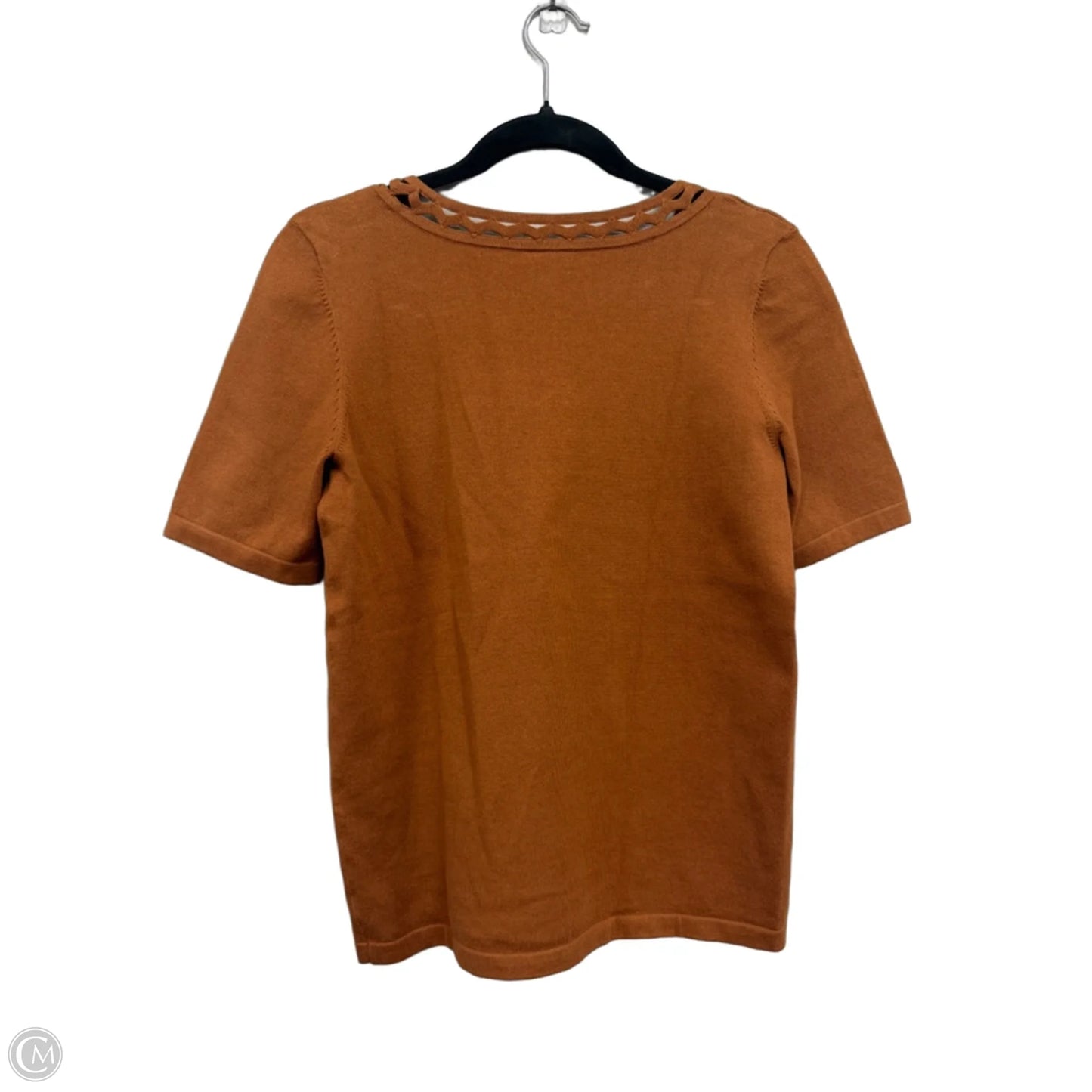 Top Short Sleeve By Ann Taylor In Copper, Size: Mp