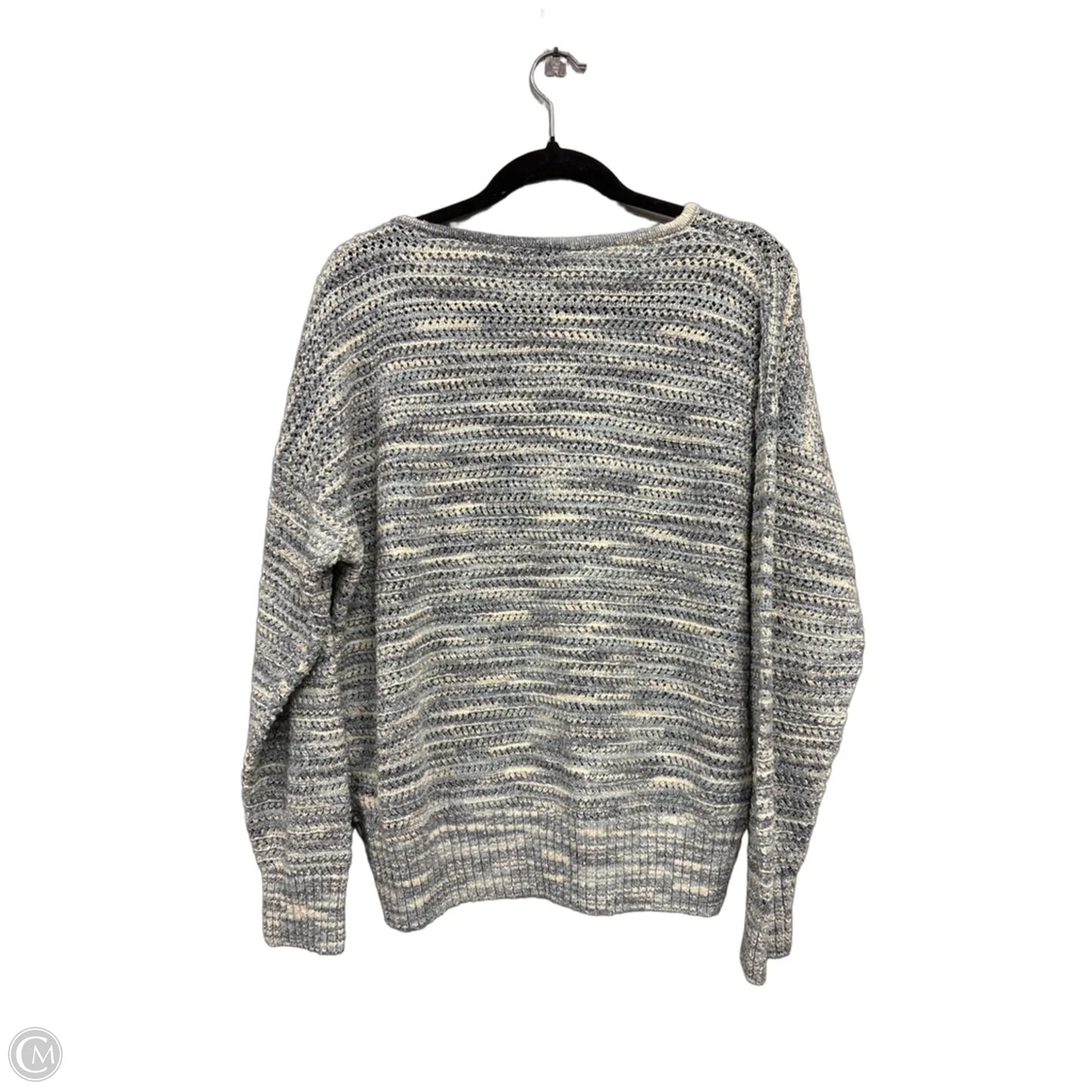 Sweater By Madewell In Blue & Cream, Size: L