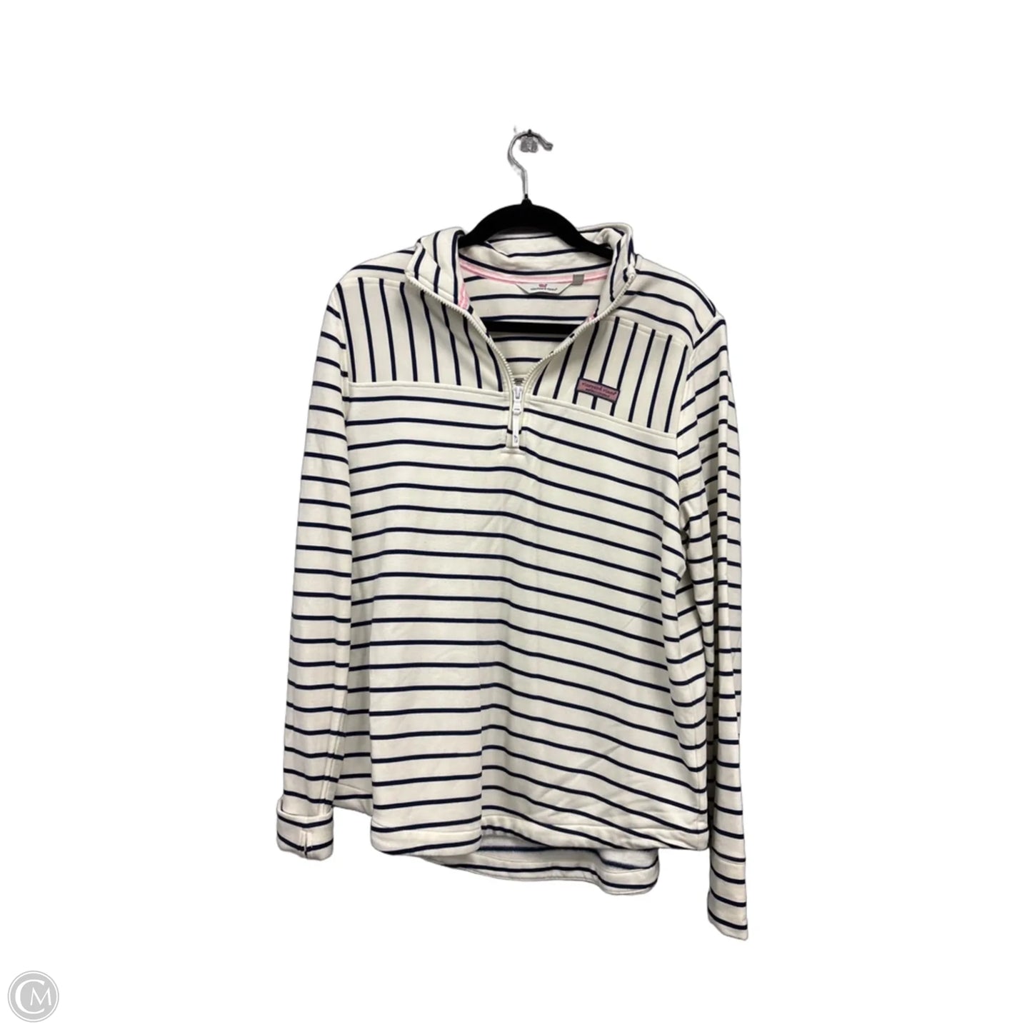 Sweater By Vineyard Vines In Blue & White, Size: M