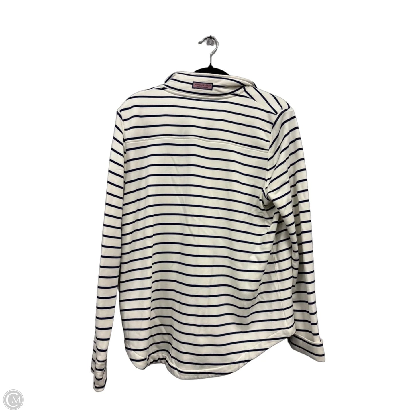 Sweater By Vineyard Vines In Blue & White, Size: M