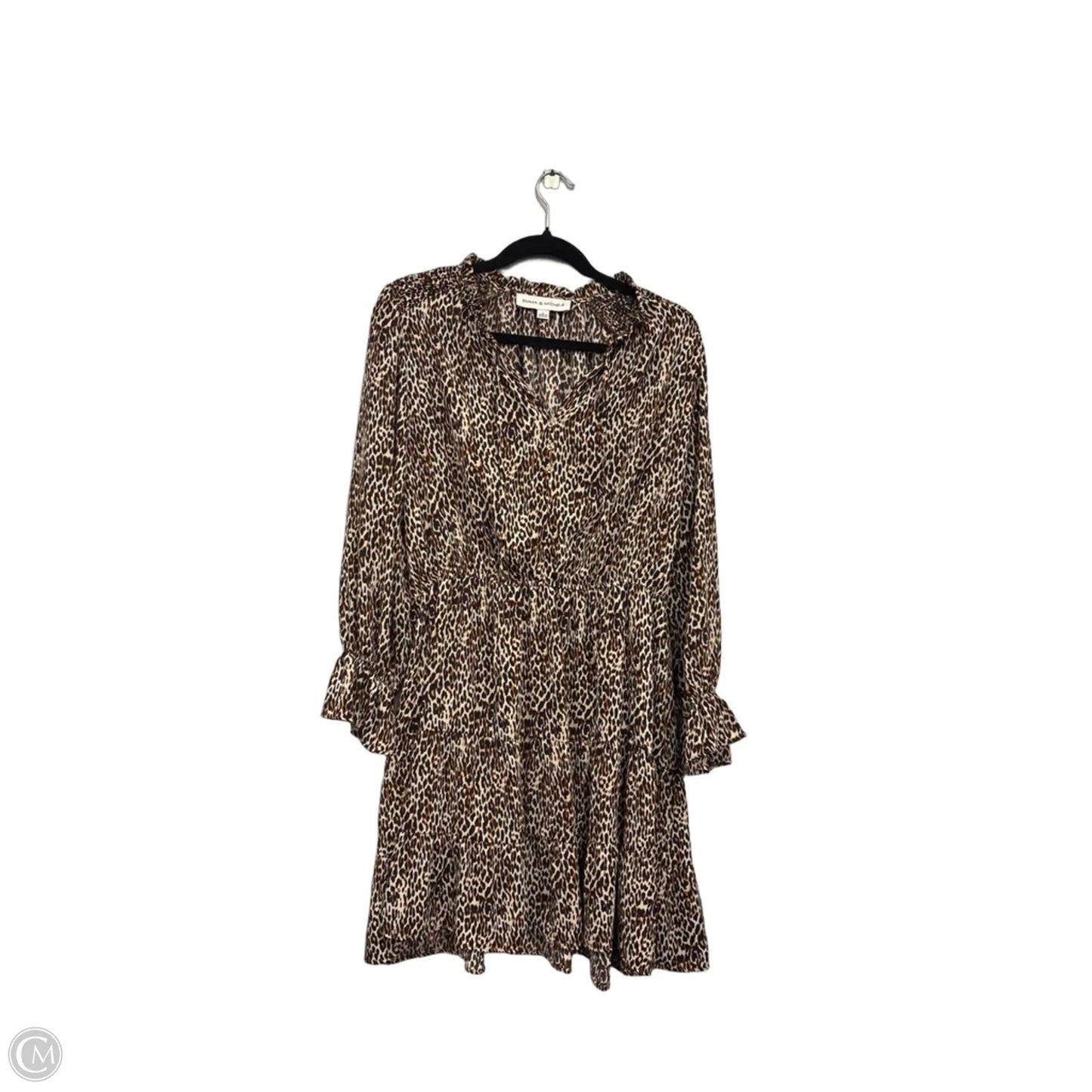 Dress Casual Short By Emma And Michele In Animal Print, Size: L