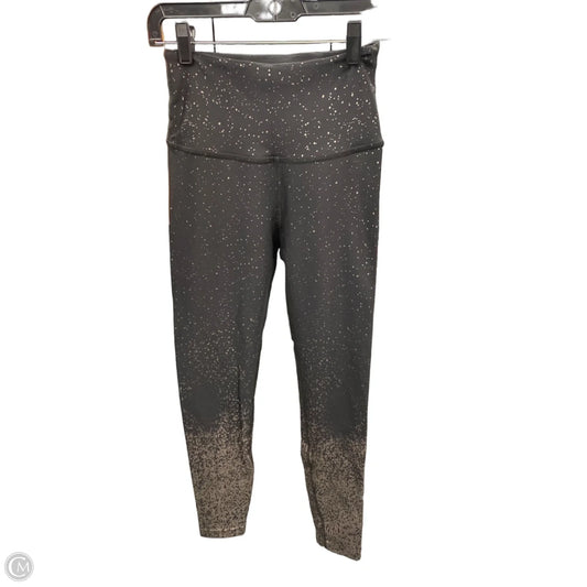 Athletic Leggings By Beyond Yoga In Black & Silver, Size: M