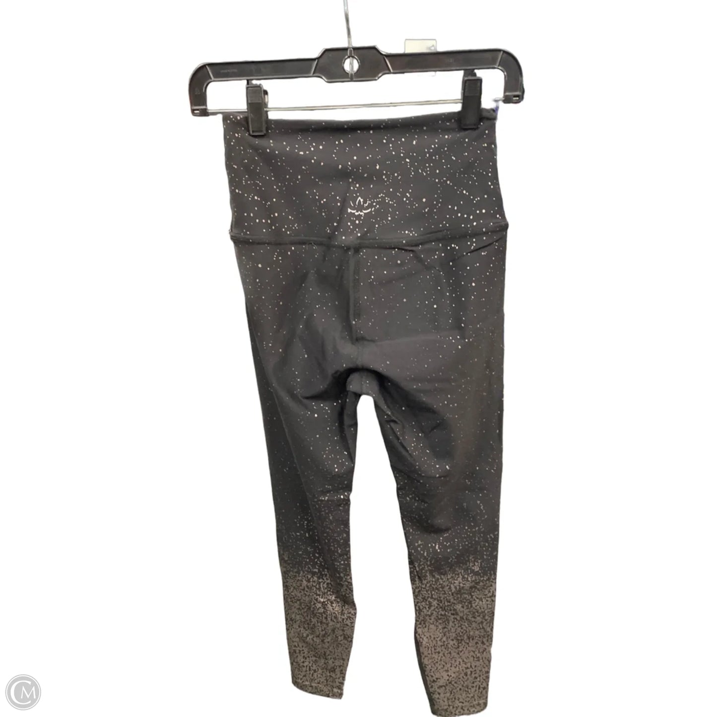 Athletic Leggings By Beyond Yoga In Black & Silver, Size: M