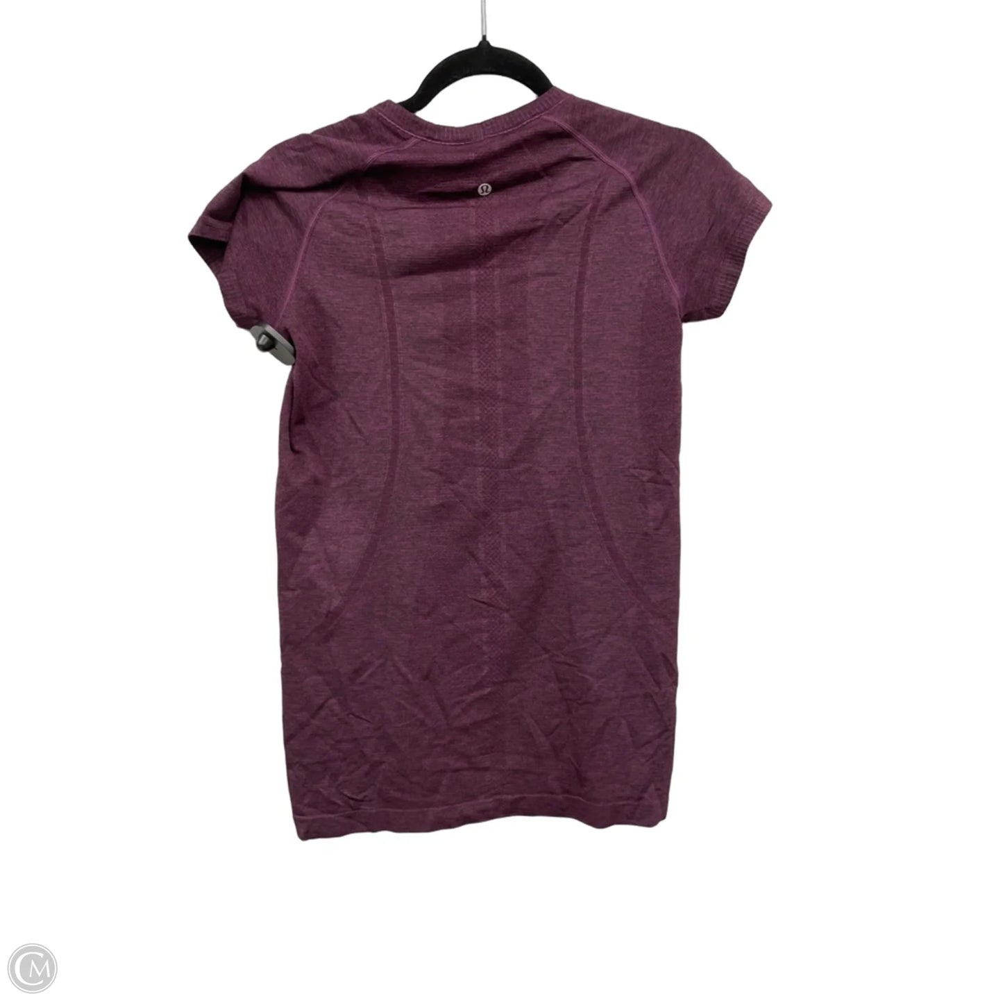 Athletic Top Short Sleeve By Lululemon In Purple, Size: 8