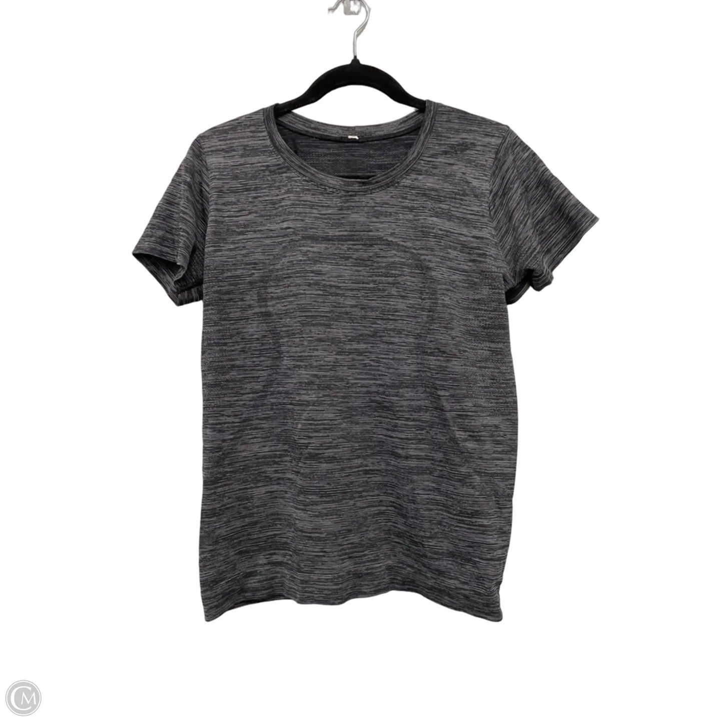 Athletic Top Short Sleeve By Lululemon In Grey, Size: 8