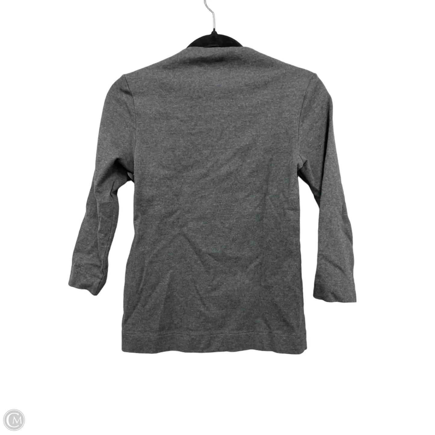 Top 3/4 Sleeve Designer By Kate Spade In Grey, Size: S