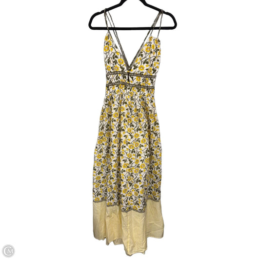 Dress Casual Maxi By J. Crew In Green & Yellow, Size: Xxl