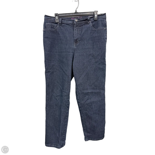 Jeans Straight By Gloria Vanderbilt In Blue Denim, Size: 16