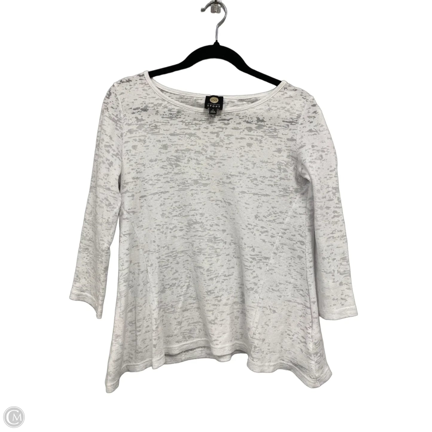 Top 3/4 Sleeve By Jones New York In White, Size: S