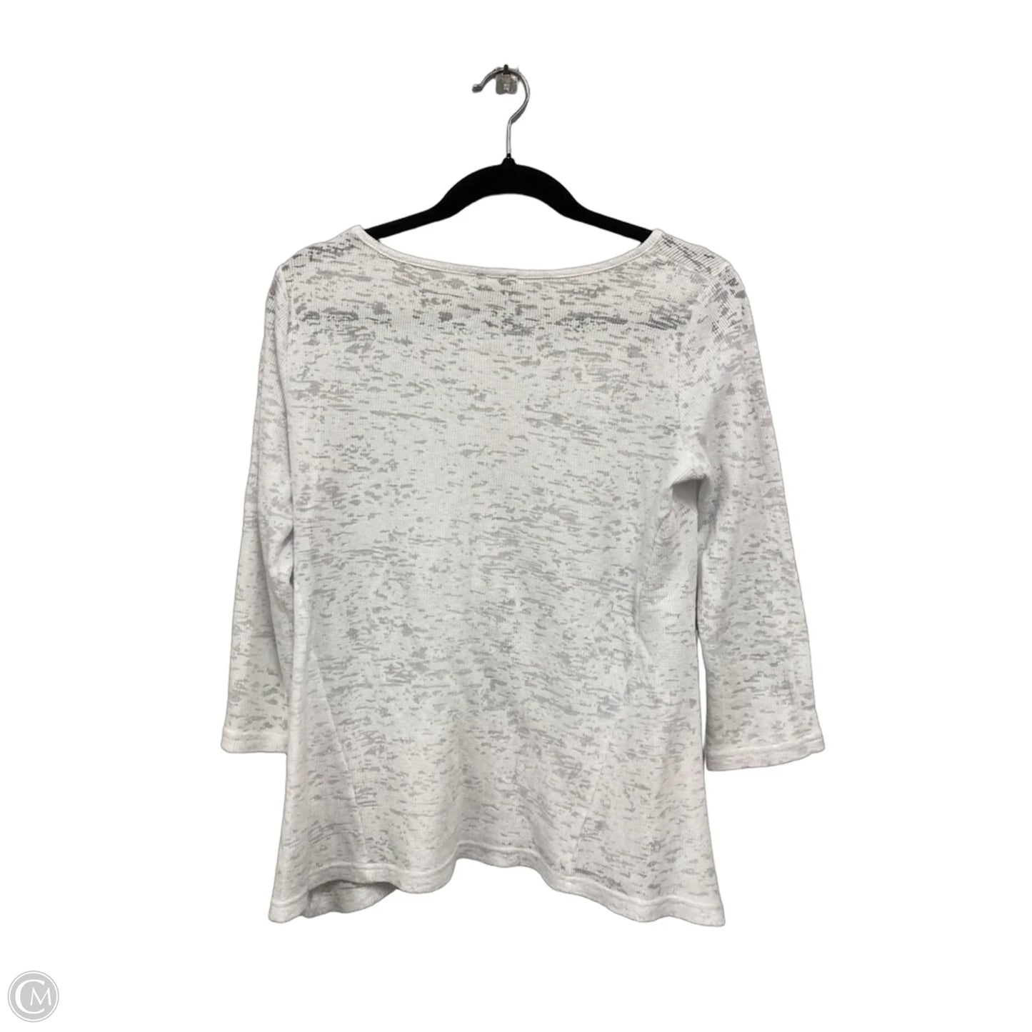 Top 3/4 Sleeve By Jones New York In White, Size: S
