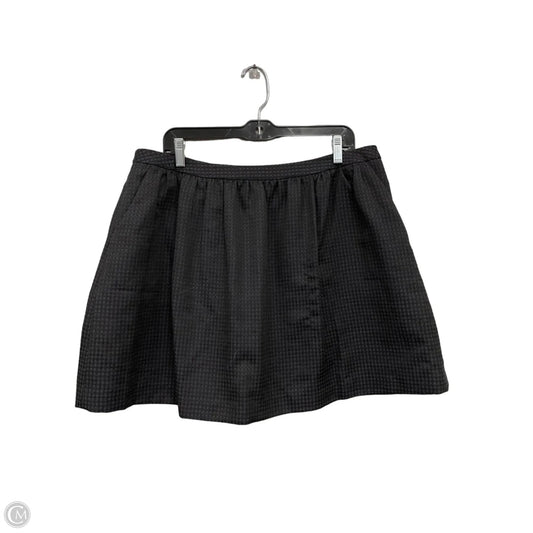 Skirt Mini & Short By Halogen In Black & Blue, Size: 14