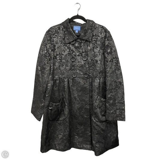 Jacket Other By Simply Vera In Black & Grey, Size: Xl
