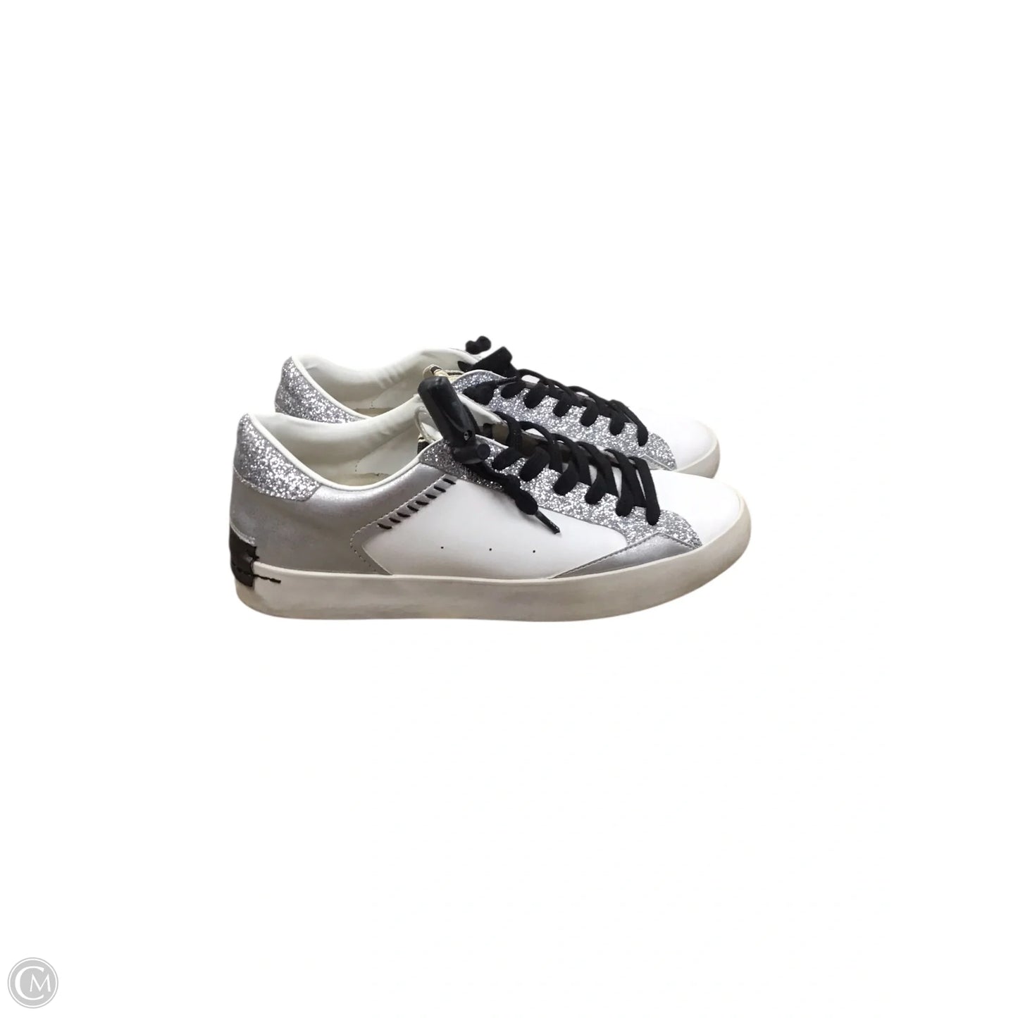 Shoes Sneakers By Shu Shop In Silver & White, Size: 9.5
