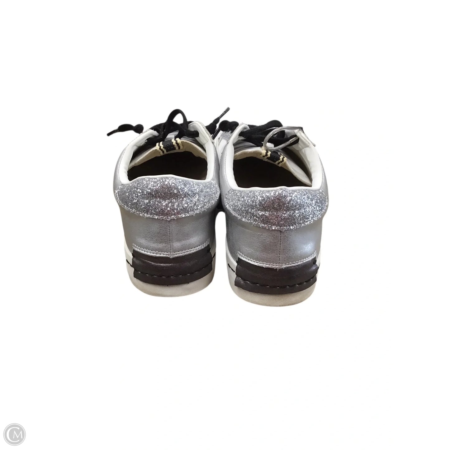 Shoes Sneakers By Shu Shop In Silver & White, Size: 9.5