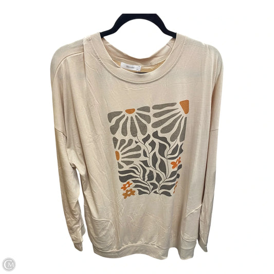 Top Long Sleeve By Clothes Mentor In Brown, Size: 2x