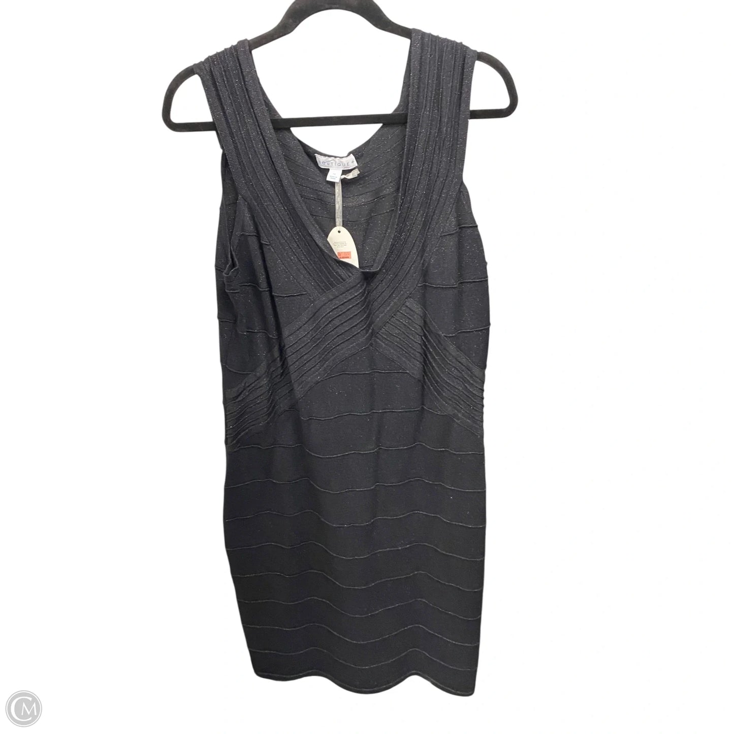 Dress Casual Midi By Boutique + In Black, Size: 1x