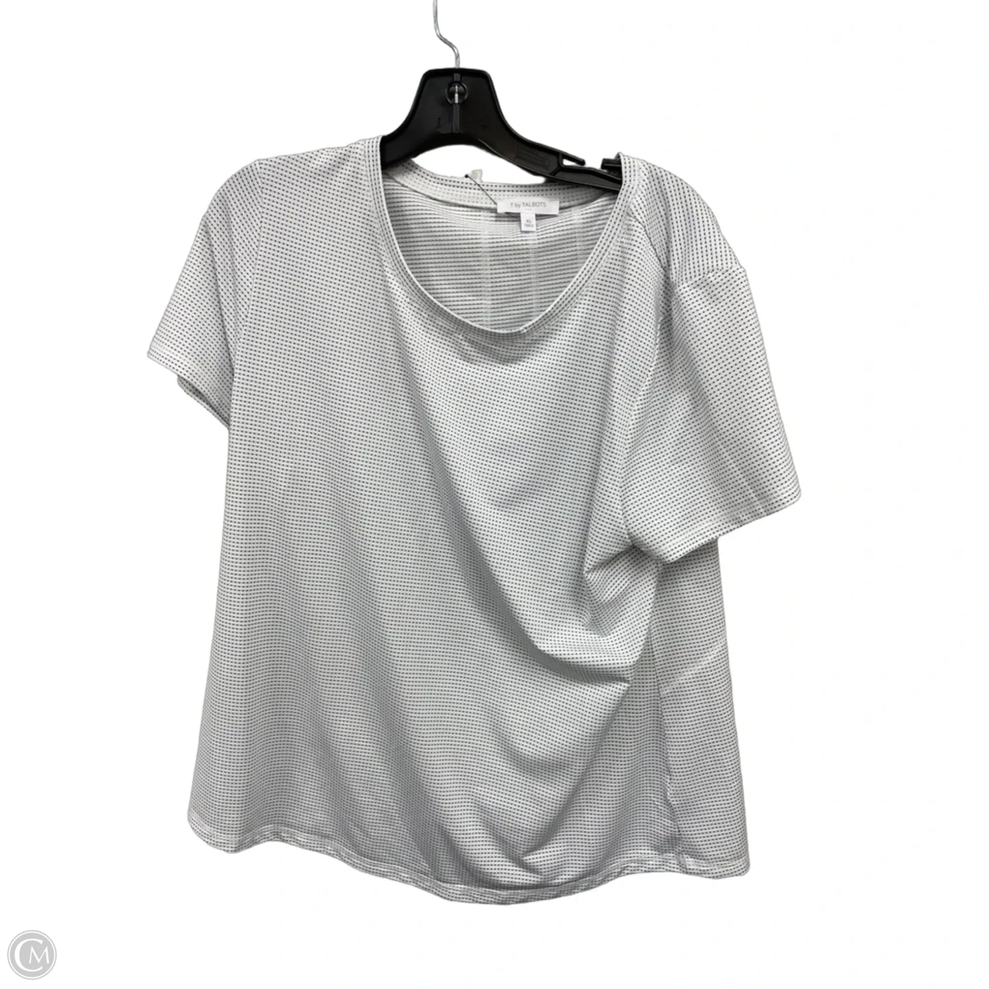 Top Short Sleeve By Talbots In Polkadot Pattern, Size: Xl