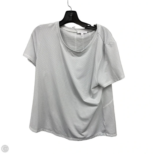 Top Short Sleeve By Talbots In Polkadot Pattern, Size: Xl