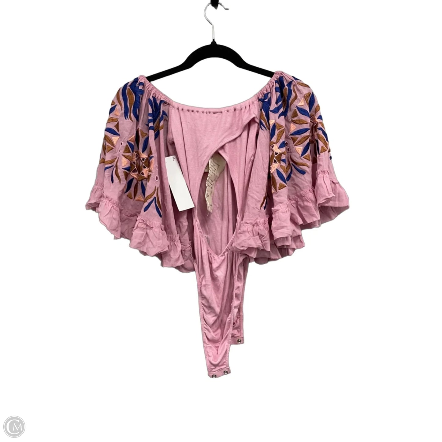 Top 3/4 Sleeve By Free People In Pink, Size: Xs