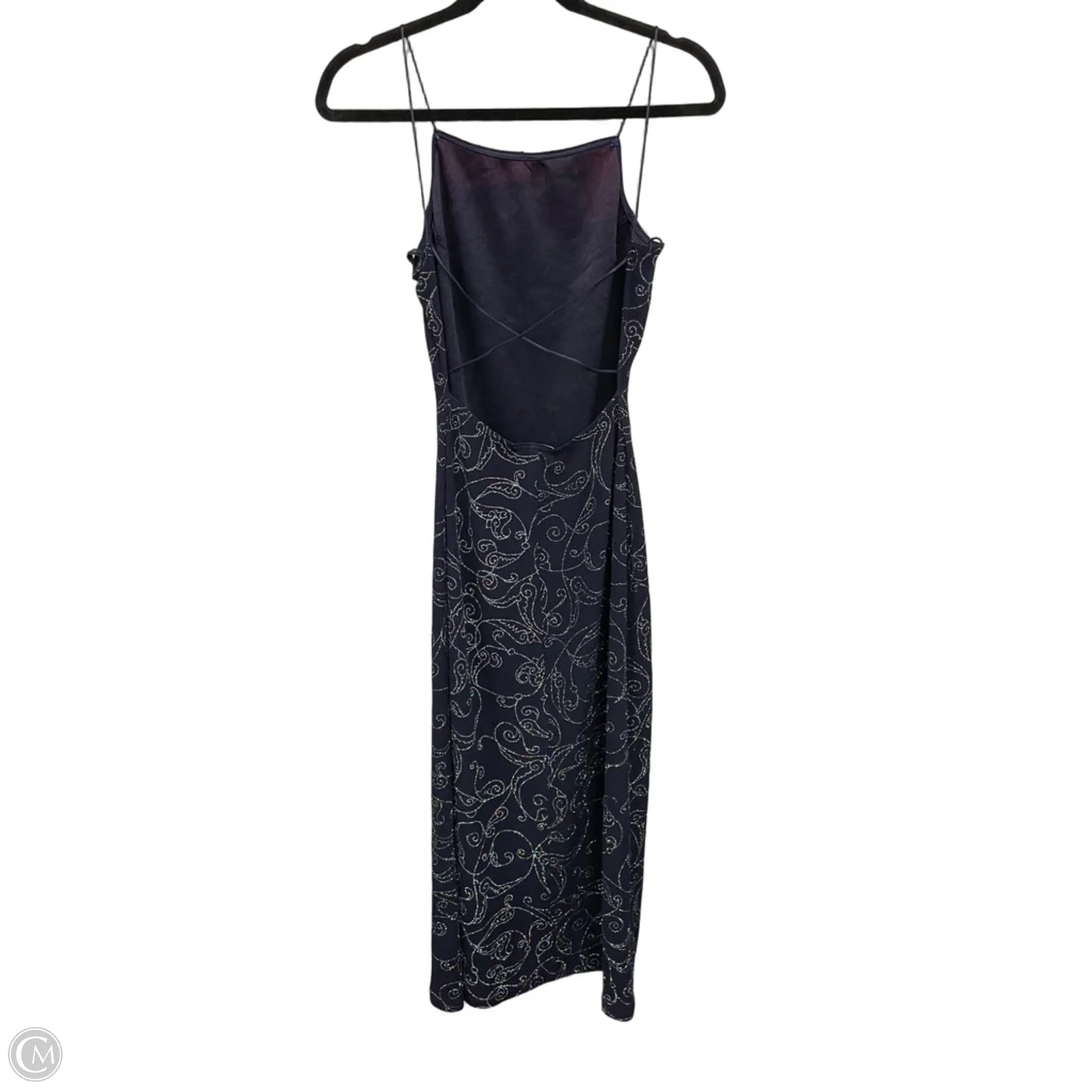 Dress Casual Midi By Clothes Mentor In Navy, Size: L