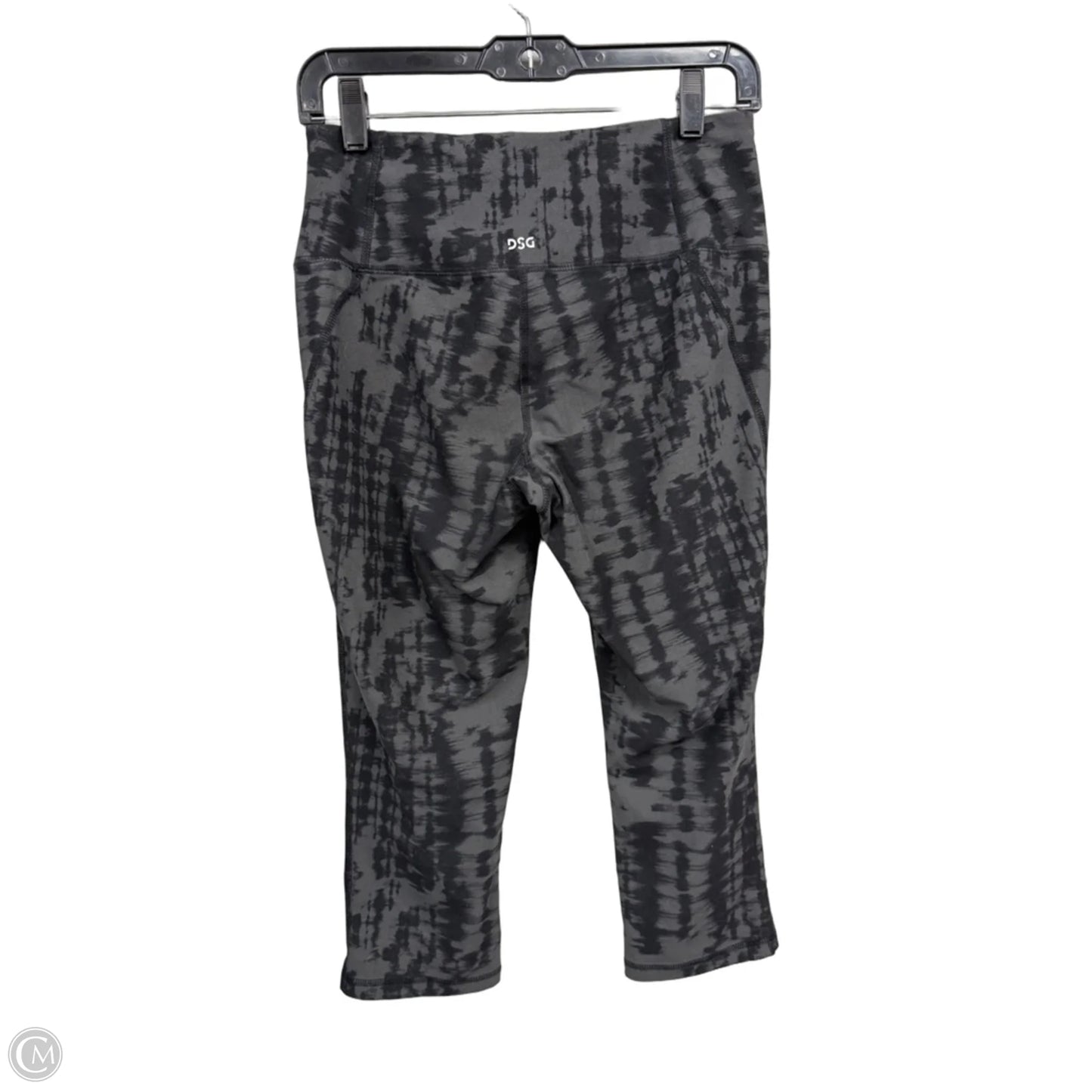 Athletic Capris By Dsg Outerwear In Black & Grey, Size: M