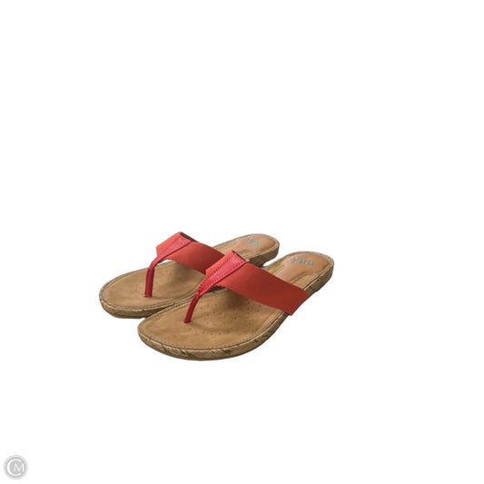 Sandals Flip Flops By Yuu Collection In Red, Size: 7.5