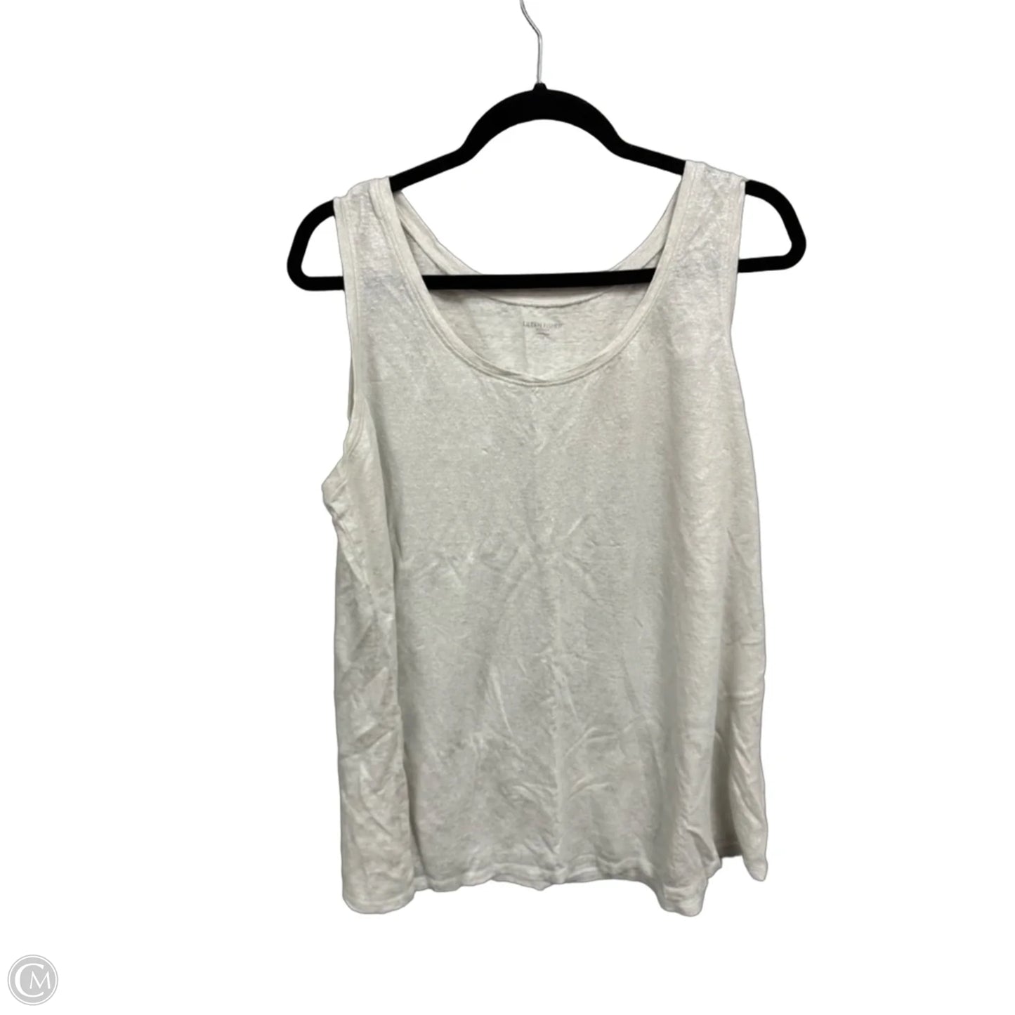Top Sleeveless By Eileen Fisher In Silver, Size: 1x