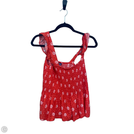 Top Sleeveless By Freshman In Red, Size: M