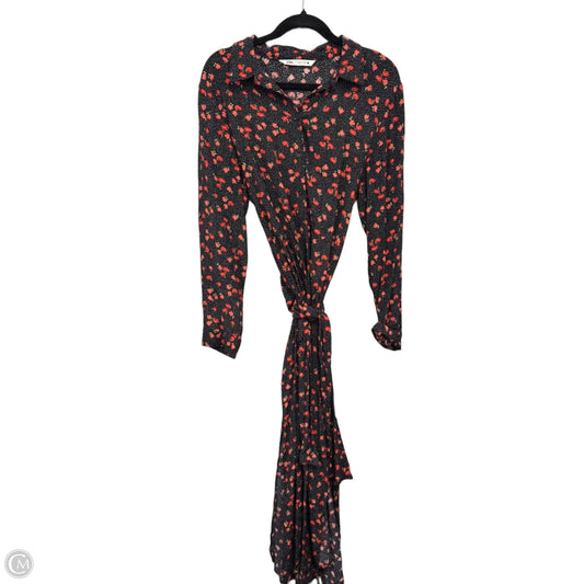 Dress Casual Maxi By Zara In Black & Orange, Size: Xl
