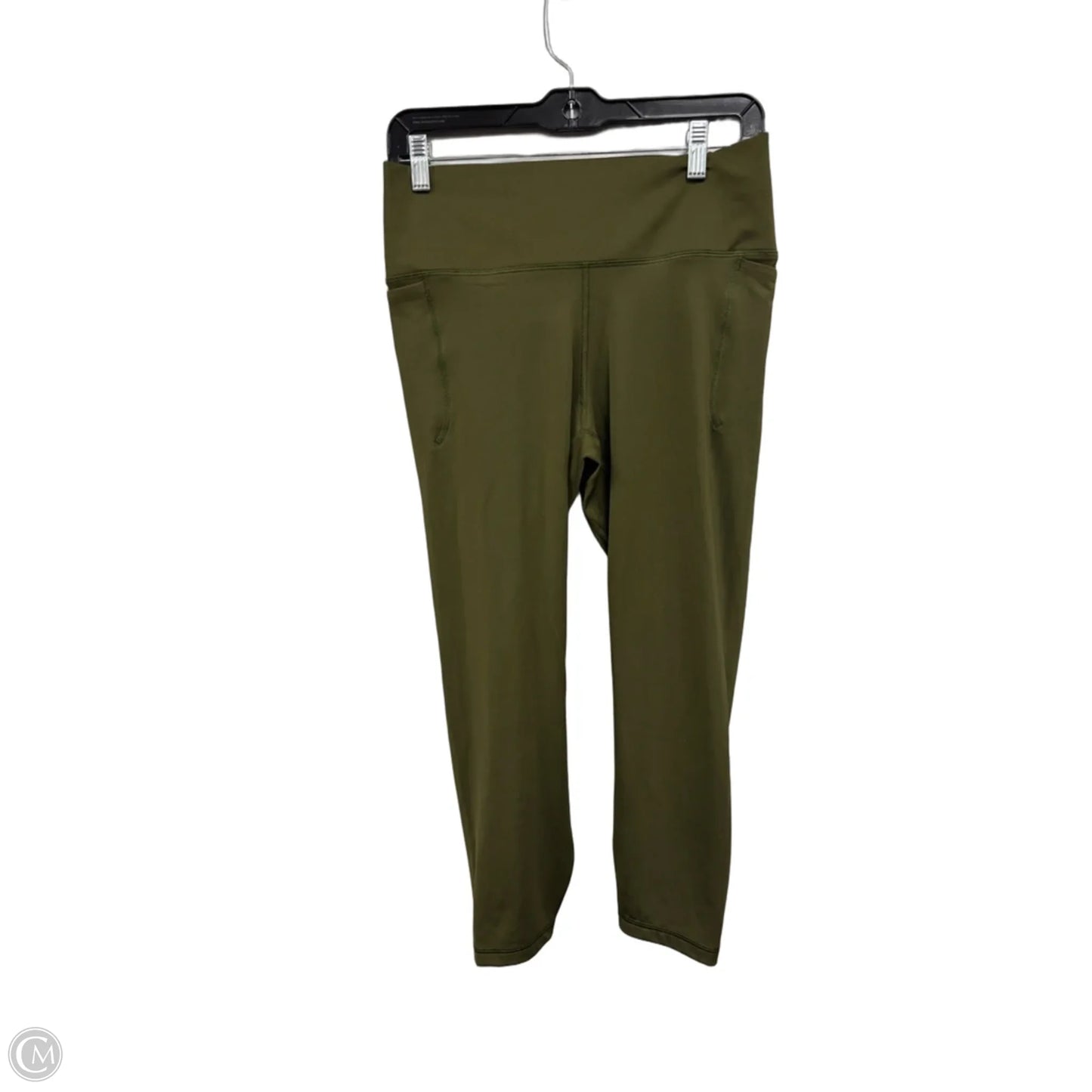 Athletic Leggings By Champion In Green, Size: L
