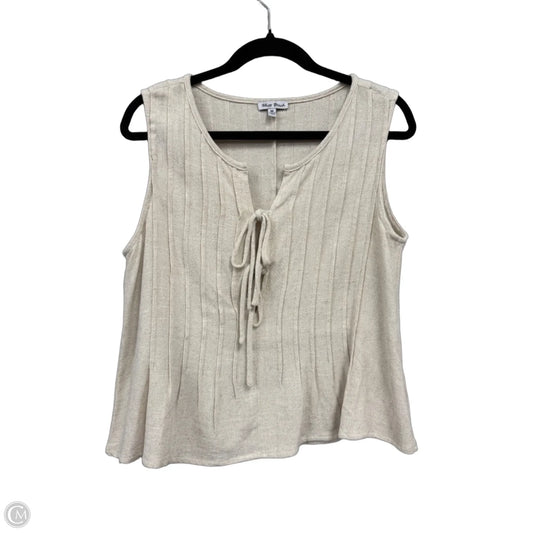 Top Sleeveless By White Birch In Beige, Size: M