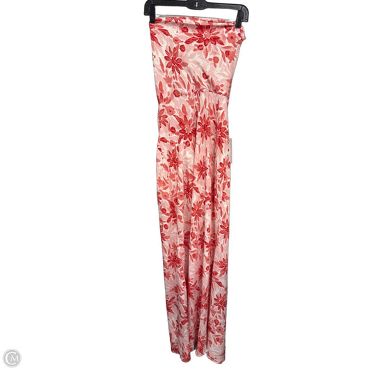 Dress Casual Maxi By Clothes Mentor In Red & White, Size: L