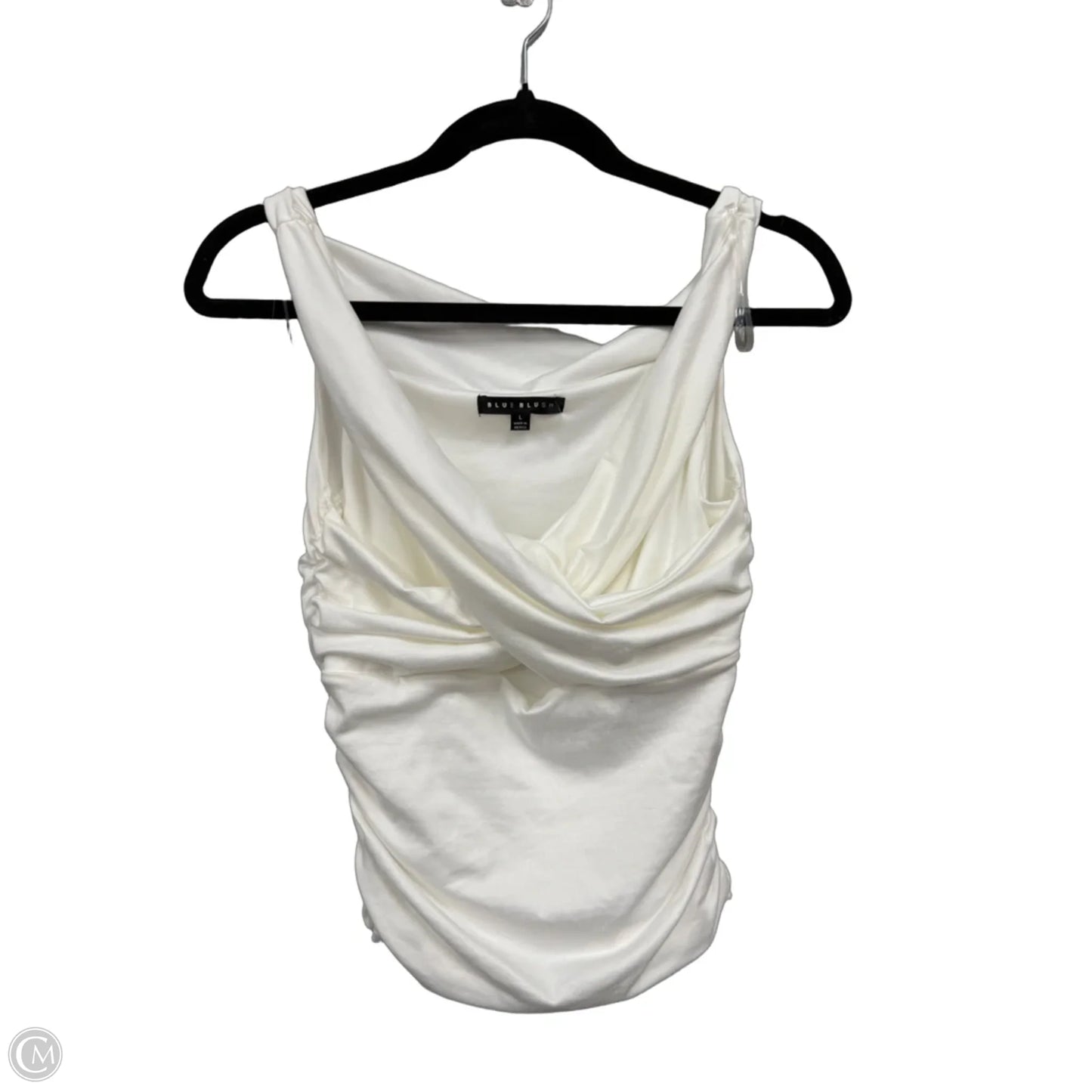 Top Sleeveless By Blue Blush In White, Size: L