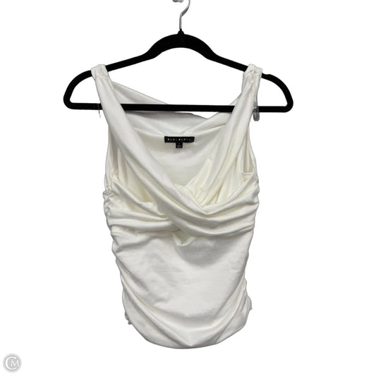 Top Sleeveless By Blue Blush In White, Size: L