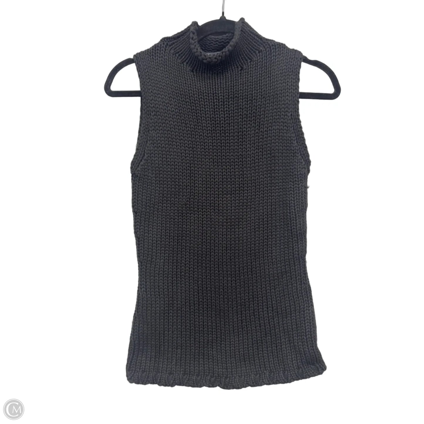Sweater Short Sleeve By Harolds In Black, Size: S