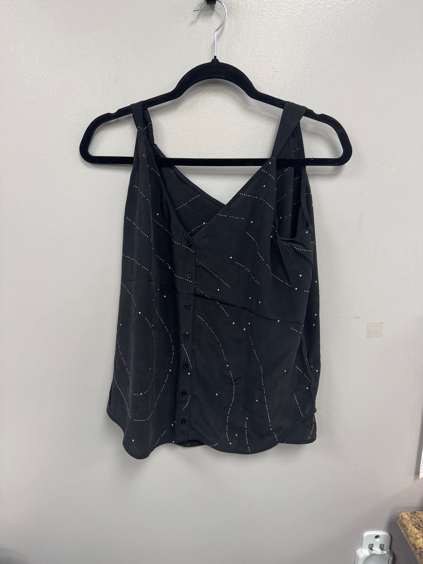 Top Sleeveless By Equipment In Black, Size: Xl