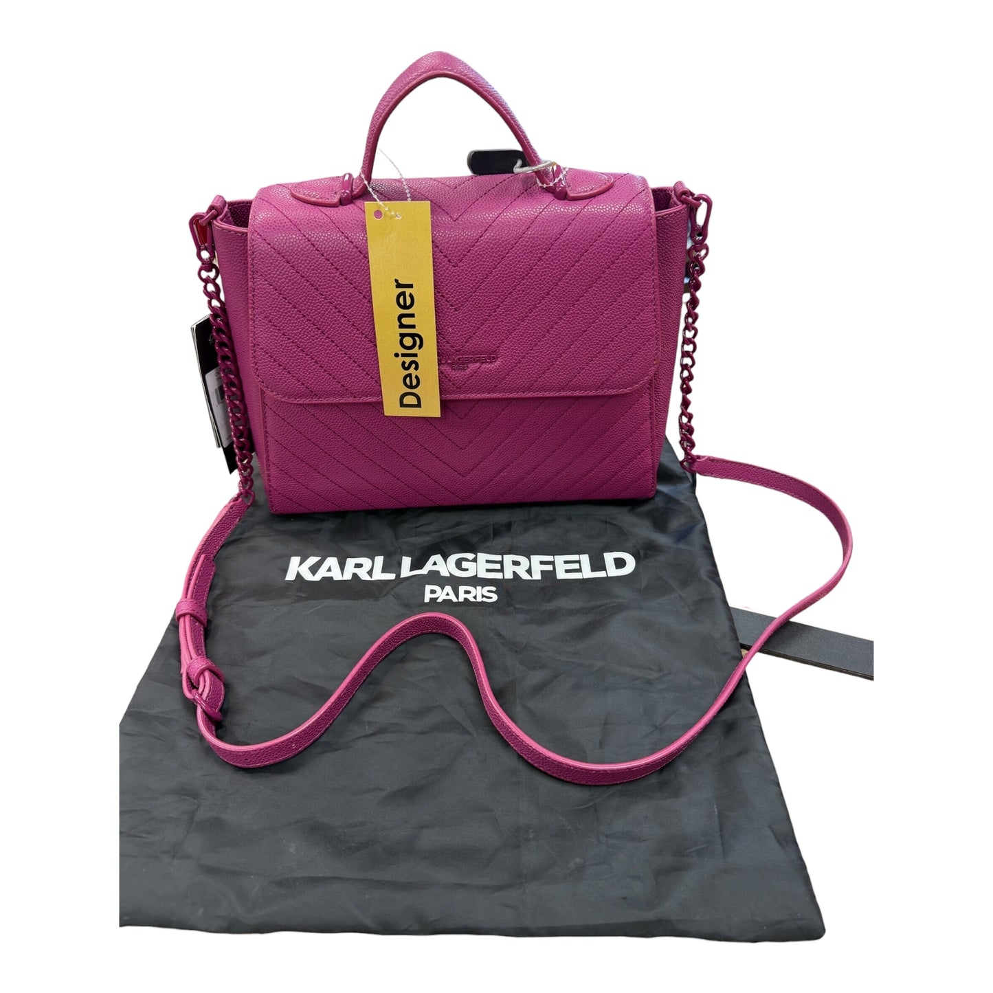 Crossbody Designer By Karl Lagerfeld, Size: Large