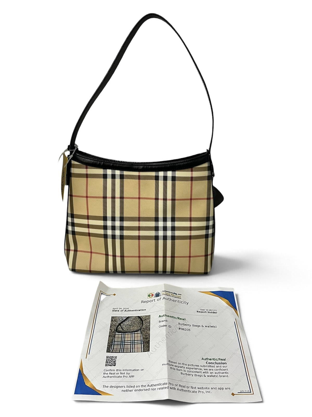 Handbag Luxury Designer By Burberry, Size: Medium